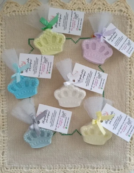 Lembrancinha Mini Sabonete - Coroa - Princesa/príncipe