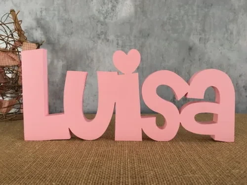 Letras de MDF -Nomes Linha CH