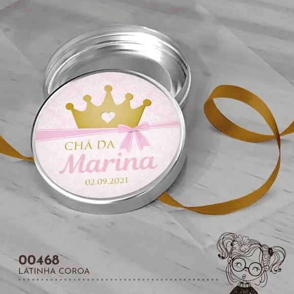 Latinha Adesivada Coroa - 00468