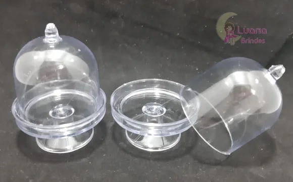 Mini Cúpula Transparente de Acrílico - pct c/5 unidades