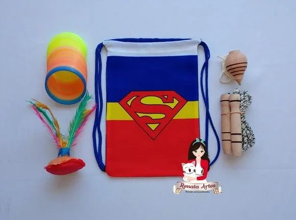 Mochila Boa Infância Tema Super Man