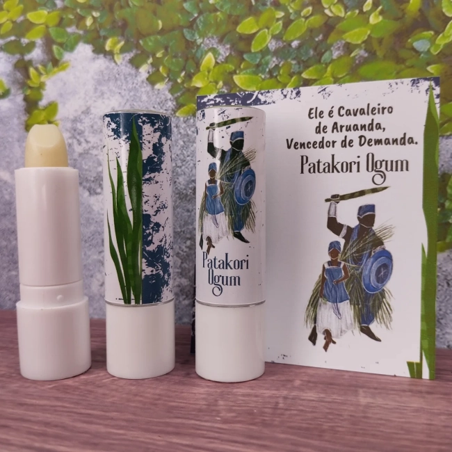42 Lembrancinhas Personalizada Hidratante Labial Manteiga de Cacau Ogum Qualquer tema