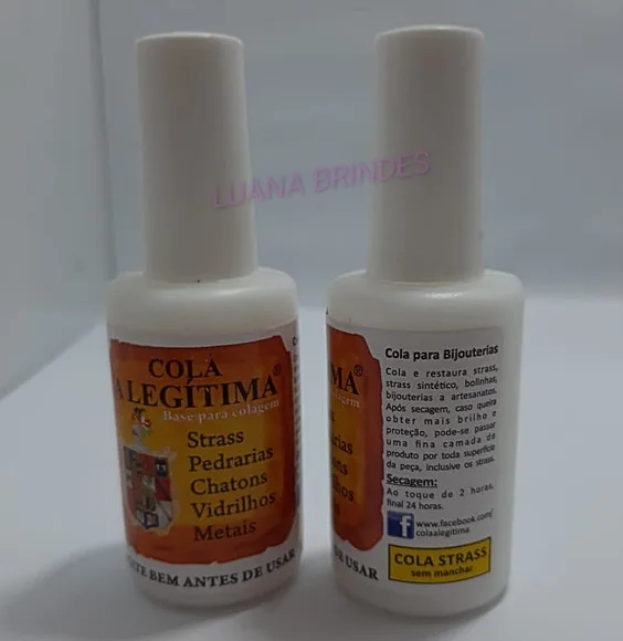 Cola A Legítima - Colagem De Strass-pérolas -kit C/2 De 20ml