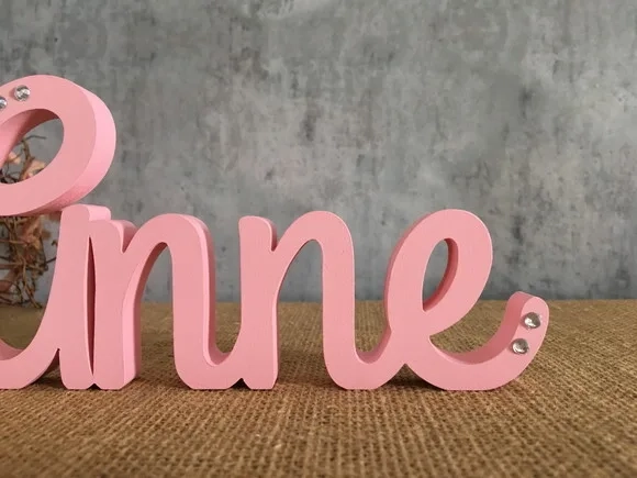 Letras de MDF -Nomes - Letras Cursivas