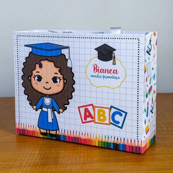 PEGUE E MONTE - Sacolinhas Personalizadas ABC - Decoração de Festa | Lembrancinhas | Aniversário | Personalizados
