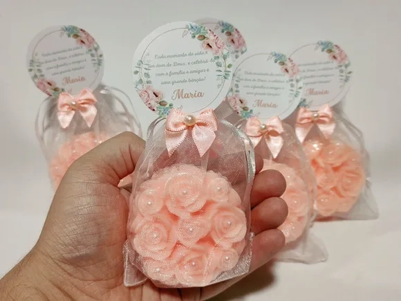 Lembrancinha Aniversário 80 Anos: Sabonete Provence Rosas