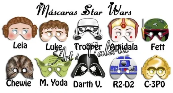 Máscara Dos Star Wars - Cada