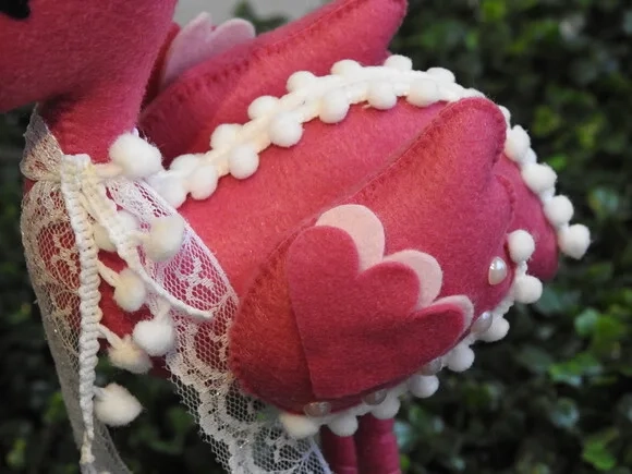 Flamingo 3d em Feltro - Quer Comprar? Chamar Chat