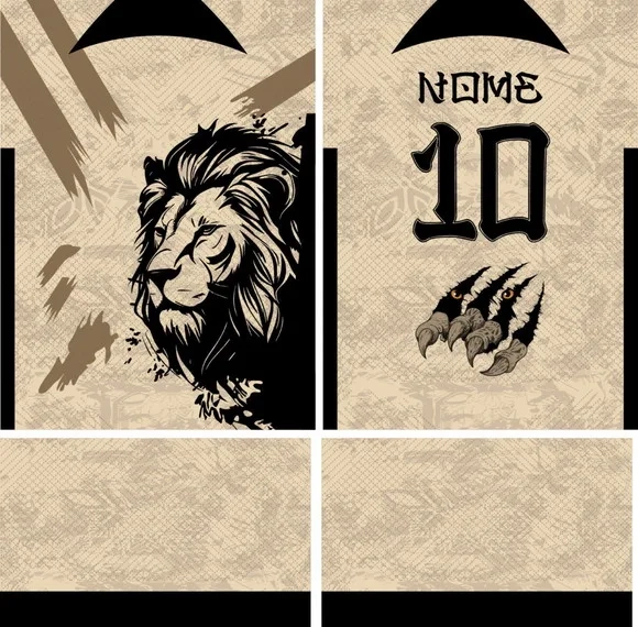 Arte Vetor Camisa Interclasse Leão 345