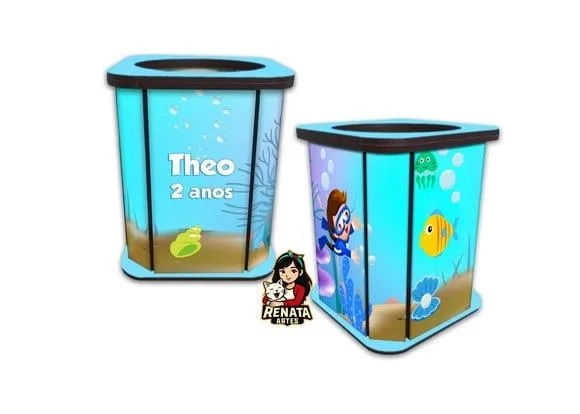 Porta Lápis Fundo do Mar