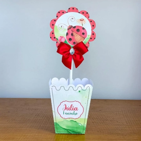 PEGUE E MONTE - Centro de Mesa JOANINHA - Decoração de Festa | Lembrancinhas | Aniversário | Personalizados