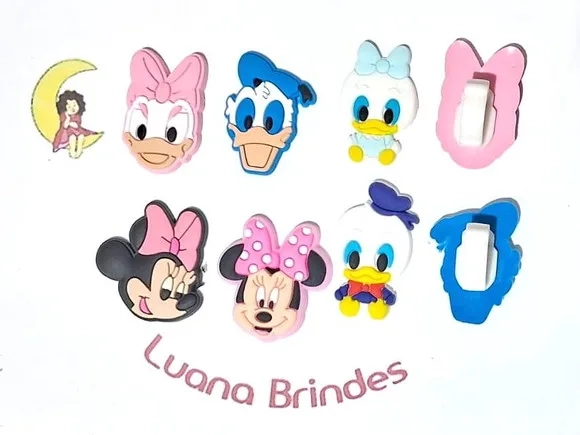 Aplique pra Tênis Turma da Minnie Baby Pacote com 6 Unidade