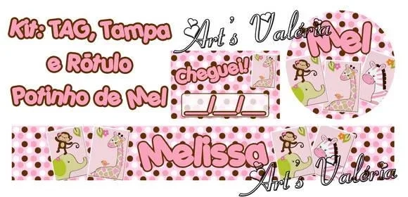 Kit Adesivos para Potinho de Mel - 40ml
