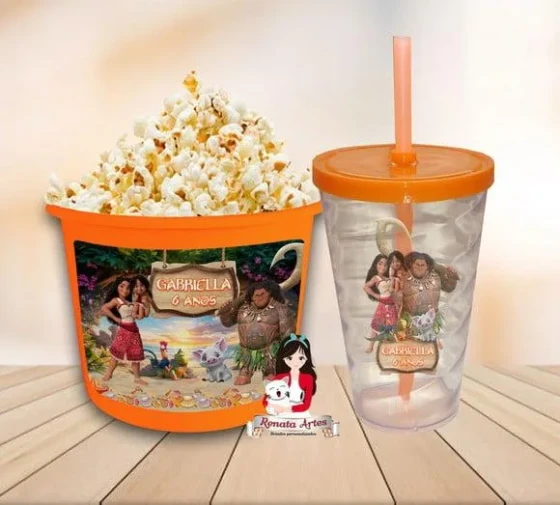 Kit Cinema Personalizado Moana 2