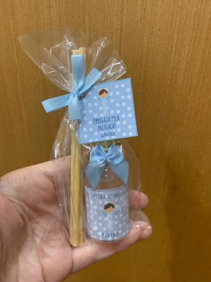 Lembrancinha 1 Comunhão Aromatizador Anjinho Azul