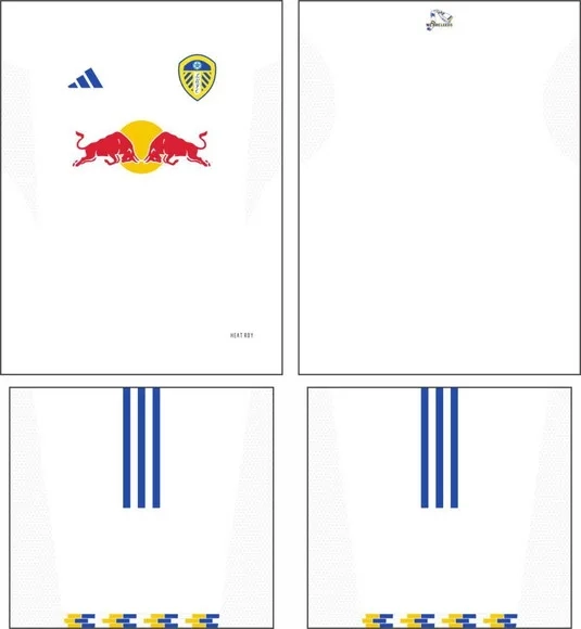 Arte Vetor Camisa Leeds United Local 2025-2026