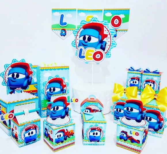Kit 30 Lembrancinhas Léo e Caminhão