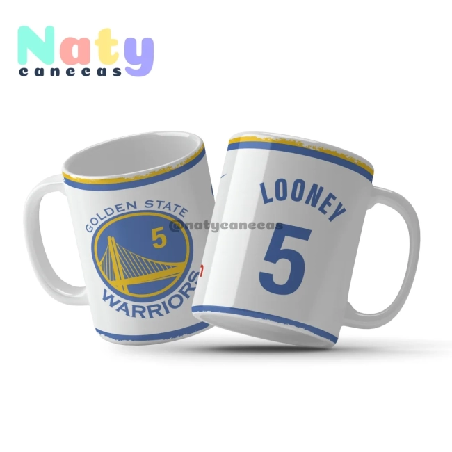 Caneca NBA Golden State Personalize com Nome e Número