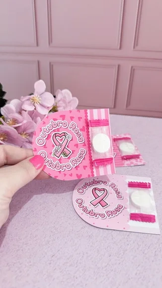 Card com Máscara Facial Outubro Rosa