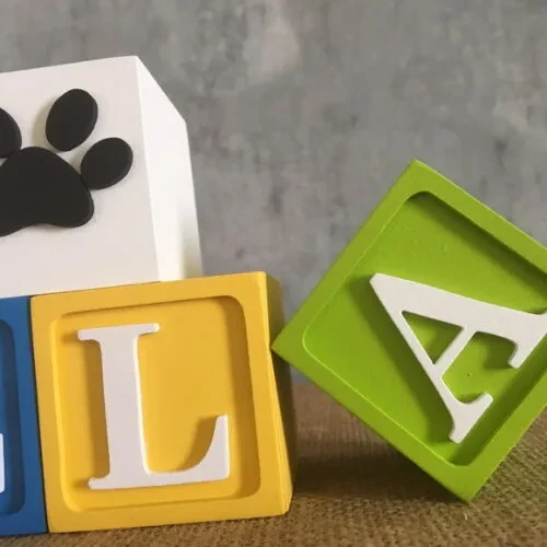 Cubos 6x6cm Patrulha Canina Ts Festas e Quarto do Bebê
