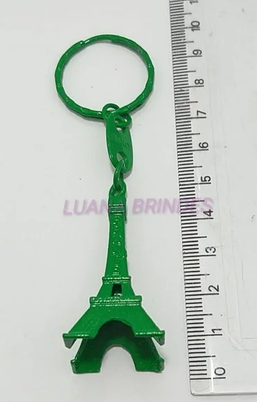 Chaveiro Torre Eiffel de Metal Colorido - Pct c/ 5 Unidades