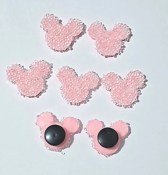 Pins de Crocs Minnie Eva com Pedrinhas Pacote com 6 Unidades