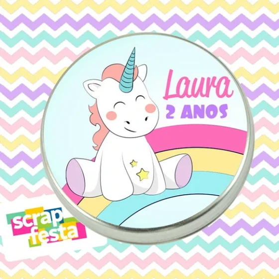 Latinhas Personalizadas Lembrancinhas Festa Unicórnio
