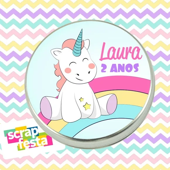 Latinhas Personalizadas Lembrancinhas Festa Unicórnio