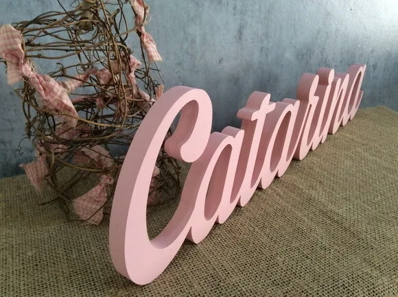 Letras Decorativas em MDF - Linha Cursiva