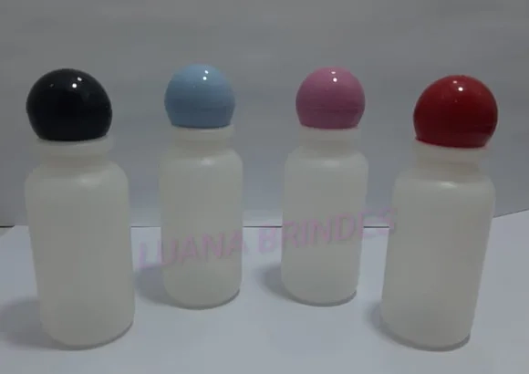 Frasco Branco PVC 30ml Tampa Bola Monange Pct 10 unidades