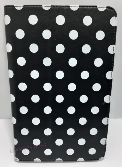 Capa Preta de Couro para Tablet - 1 Unidade