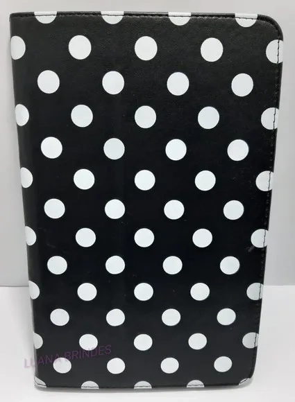 Capa Preta de Couro para Tablet - 1 Unidade
