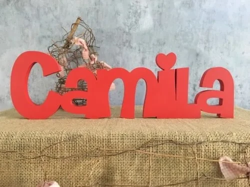 Letras Decorativas - nome em MDF Linha CH