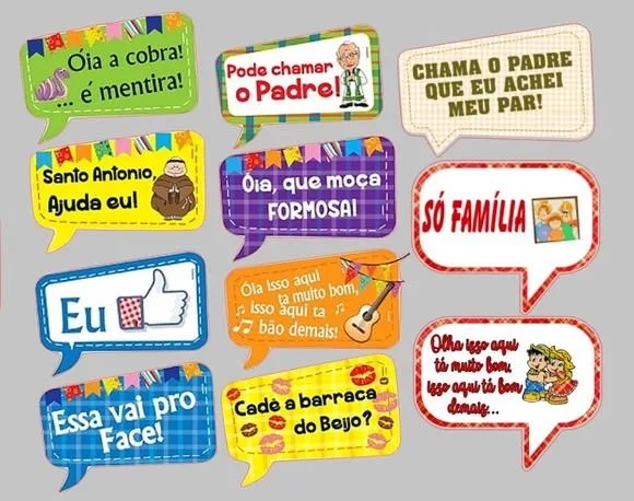 Placa Divertida para Festa Junina - Cada