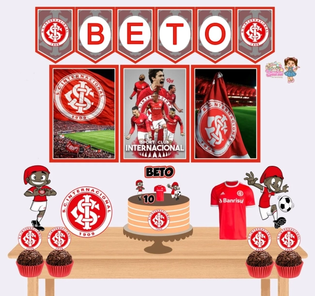 Kit Festa Só Um Bolinho INTERNACIONAL - Decoração de Festa