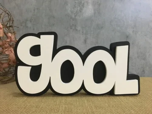 Letras Decorativas Nomes Sobreposição Gool