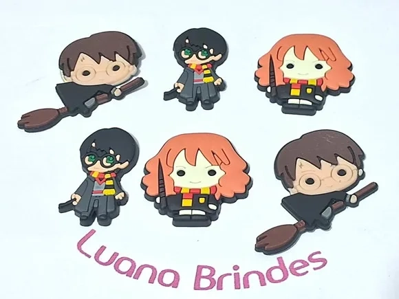 Apliques Harry Potter Emborrachado Pacote com 6 Unidade