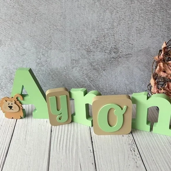 Blocos Leãozinho - Decoração de Quarto de Bebê Safari