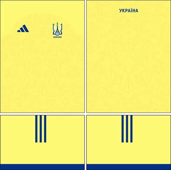 Arte Vetor Camisa Ucrania Home Kit 2026