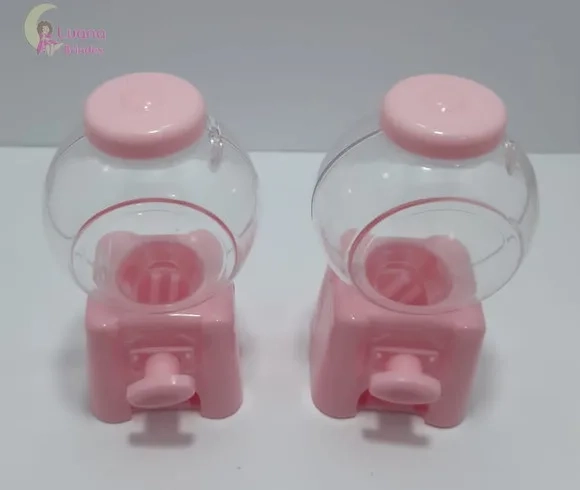 Baleiro Candy Machine Rosa - 10cm - pct c/2 unid