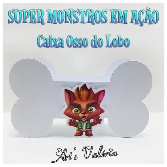 Caixa Osso do Lobo - Super Monstros em Ação