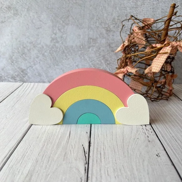 Arco Íris de Mesa Decoração Bebê Chuva de Amor