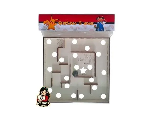 Labirinto Personalizado Lembrancinha Pokemon
