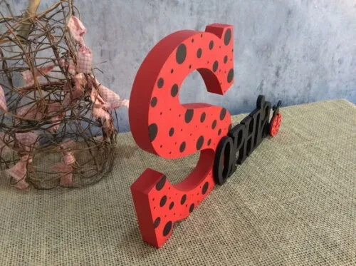 Letras Decorativas Joaninha