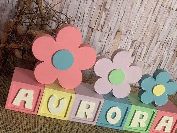 Candy Colors - Cubos 6x6cm Ts+ Trio de Flor