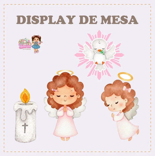 Kit Festa Só Um Bolinho BATIZADO MENINA - Decoração de Festa