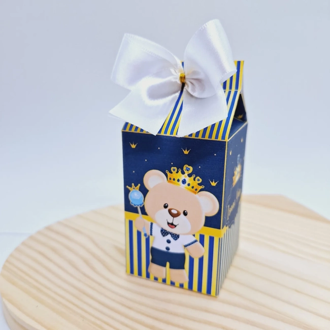 PEGUE E MONTE - Kit Festa URSINHO PRINCIPE - Decoração de Festa - Caixinhas Personalizadas
