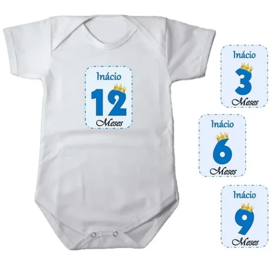 Kit de Adesivo Mêsversário Principe Nomes