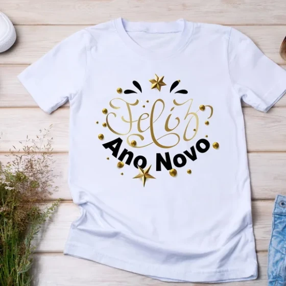 Camiseta Reveillon Feliz Ano Novo