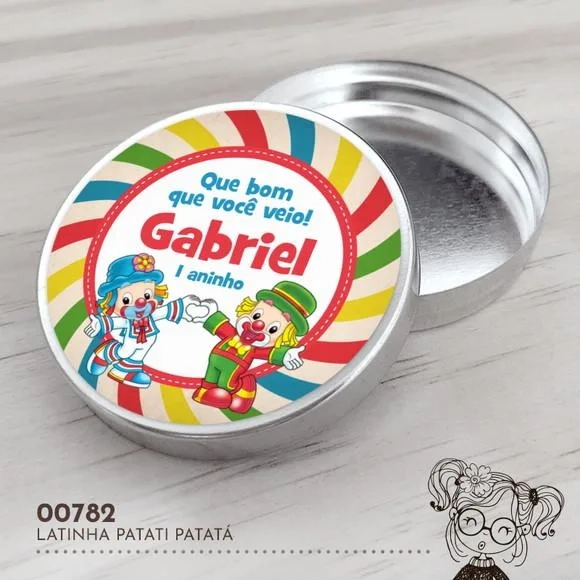 Latinha Adesivada Patati Patatá - 00782